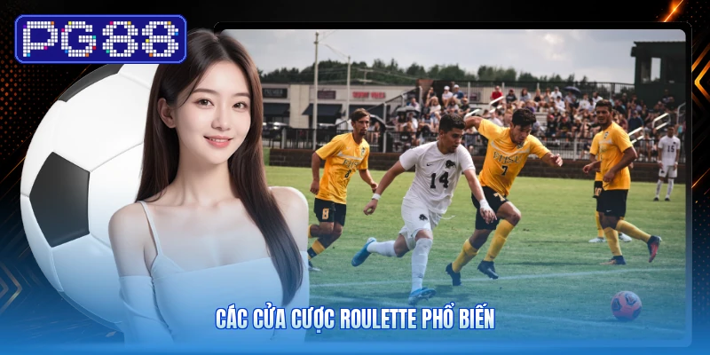 Các cửa cược Roulette phổ biến